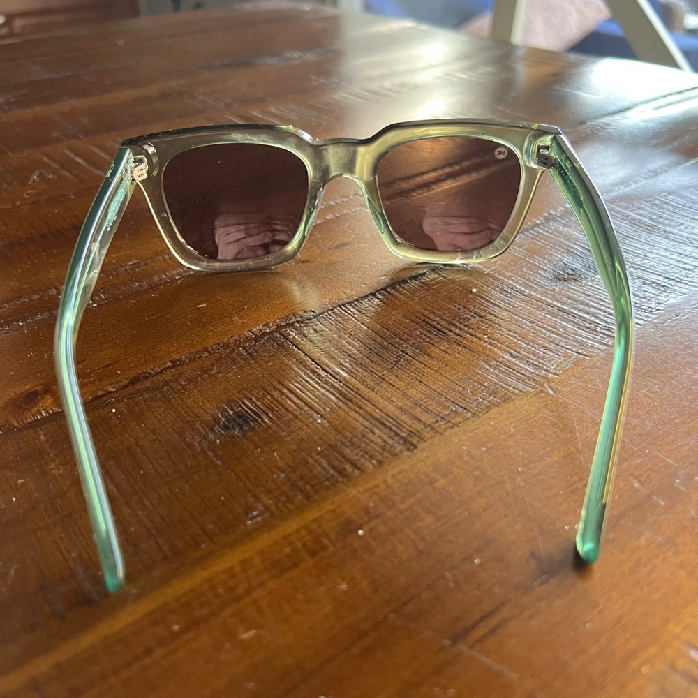 Knockaround Translucent Green Square Polarized Su… - image 5